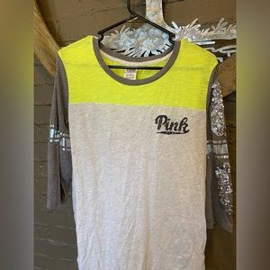 NWOT*** 3/4 sleeve CLASSIC BLING PINK Tee 💎